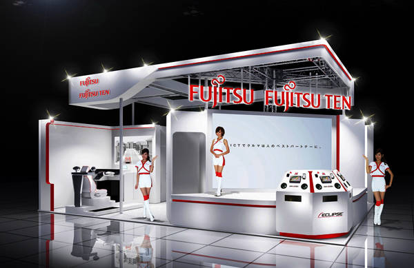 富士通と富士通テンが共同で東京モーターショーに出展　ブースイメージ