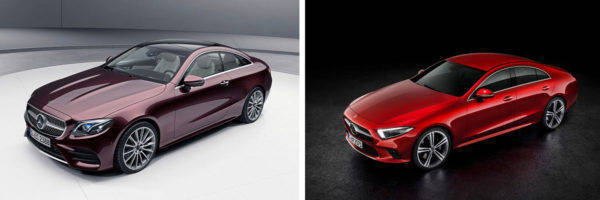 CLS450 4MATIC(左)とAMG CLS 53 4MATIC+