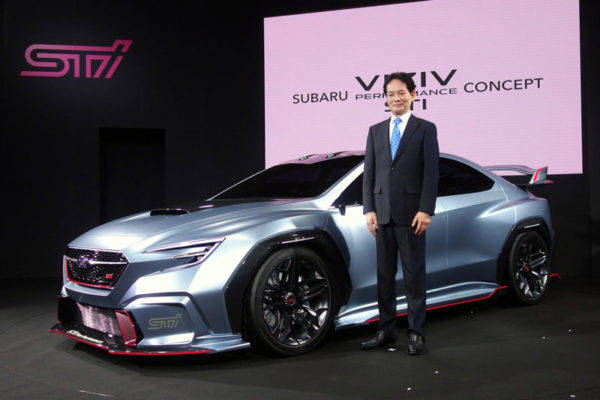 スバル　VIZIVパフォーマンスSTIコンセプト　東京オートサロン2018　平川社長