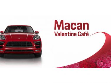 ポルシェ 「マカン バレンタイン カフェ」を期間限定でオープン