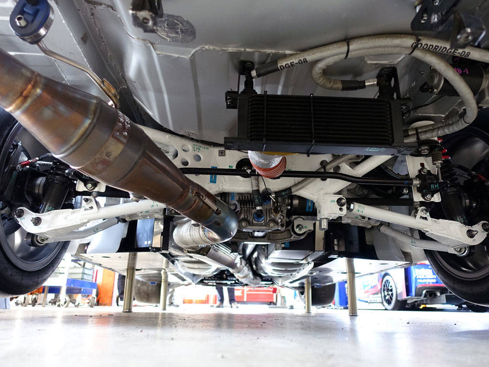 Around the rear chassis