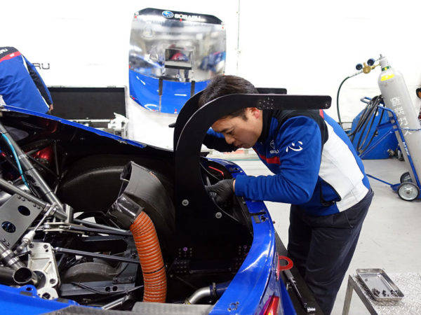 SUBARU BRZ GT300RaceMachine shakedown rearwing setting