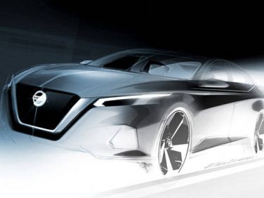 日産 新型アルティマのスケッチをニューヨーク国際オートショーで公開