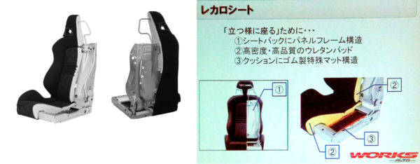 スズキ　アルト・ワークス用レカロ製フロントシート