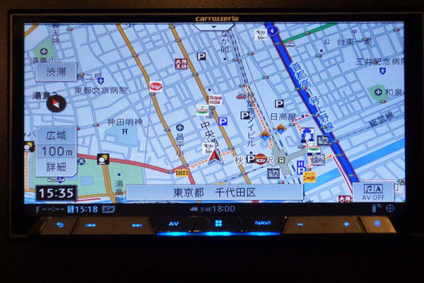 カロッツェリア　サイバーナビ　AVIC CL902-M ディスプレイ
