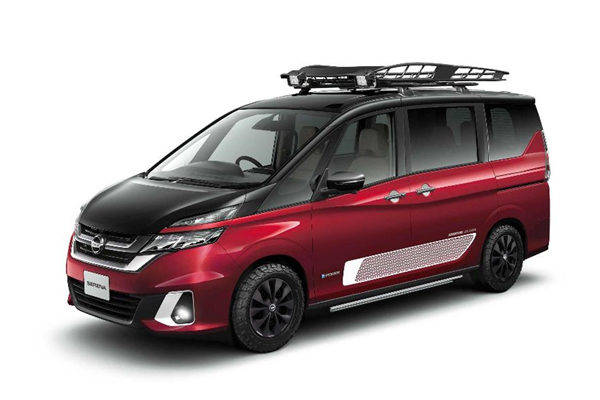 日産　オーテック　ウェルフェア2018に出展　コンセプトカー「Adventure Log Cabin 」 （セレナ チェアキャブ スロープタイプ仕様）