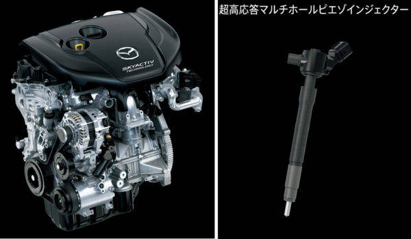 マツダ アテンザ マイナーチェンジ スカイアクティブD 2.2Lエンジン 超高応答マルチホールピエゾインジェクター