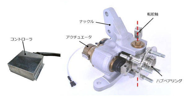 NTN ステアリング補助機能付ハブベアリング sHUB　構造