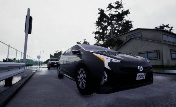 トヨタ　Toyota Research Institute（TRI）　自動運転シミュレーター　Car Learning to Act（CARLA）　バルセロナ自治大学　Computer Vision Center（CVC）に10万ドルを助成　実験イメージ