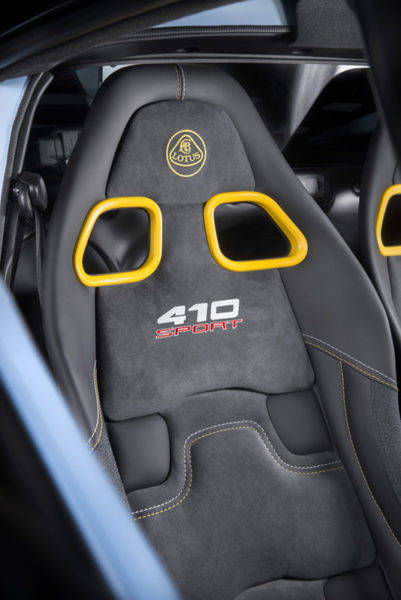 ロータス　エキシージスポーツ410　フロントシート