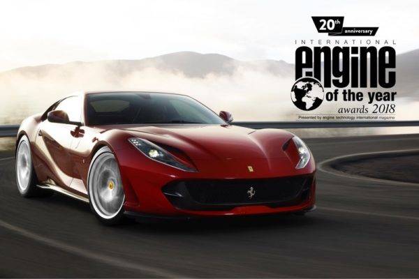 フェラーリ　V12エンジン　4.0L超部門　インターナショナル・エンジン・オブ・ザ・イヤー賞を受賞