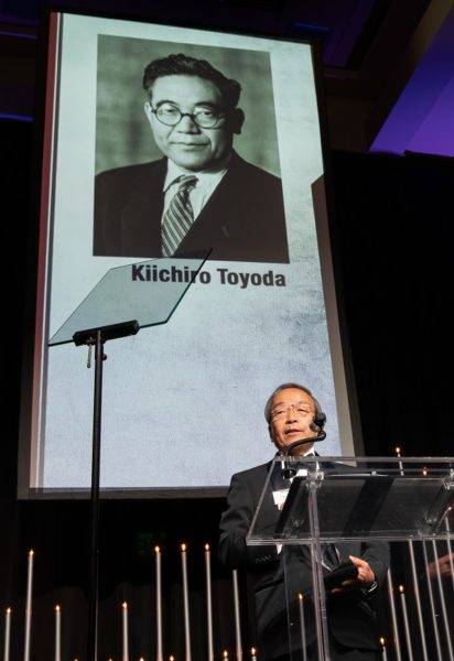 トヨタ創業者 豊田喜一郎 米国自動車殿堂 殿堂入り 記念式典 豊田章男社長