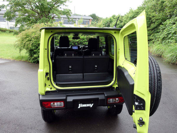 スズキ　新型ジムニー　リヤゲート　リヤバンパー