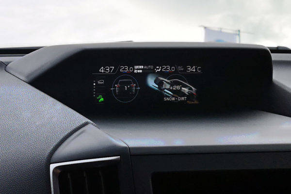 スバル 新型フォレスター 試乗記  マルチインフォメーション・ディスプレイ