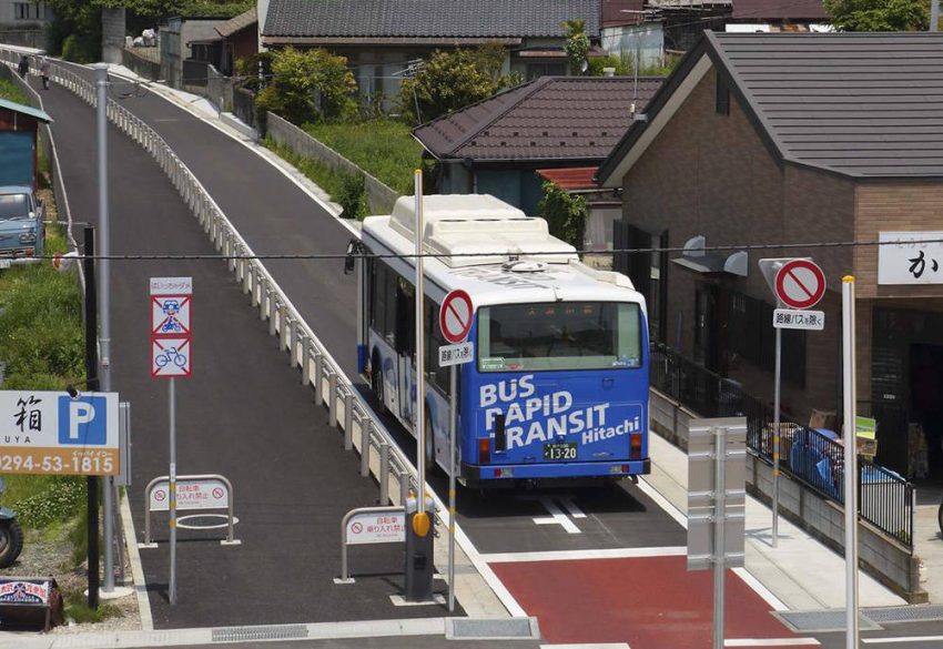 実運用中のひたちBRT路線を用いた検証