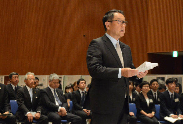 トヨタ創業者 豊田喜一郎氏 米国自動車殿堂入り 記念式典 豊田章男社長