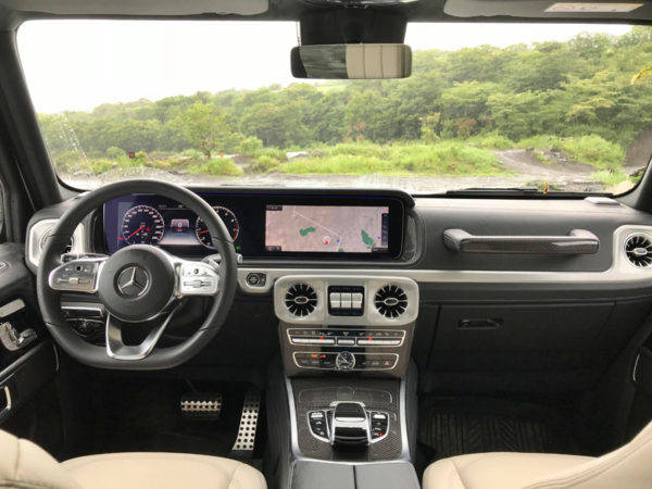 新型 メルセデス・ベンツ Gクラス 試乗記 インテリア全景