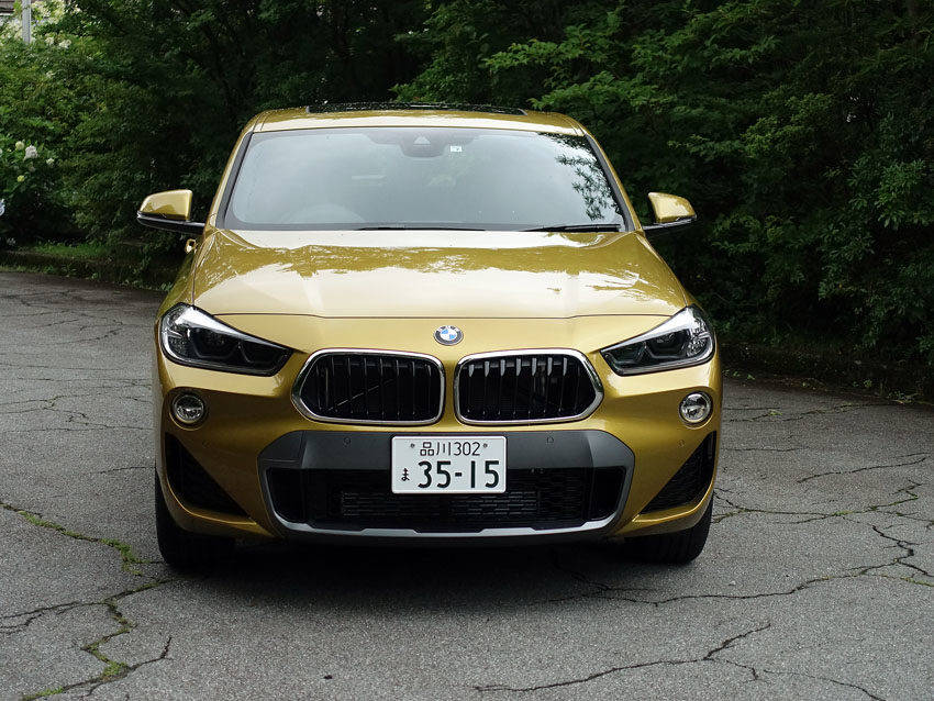 BMW X2　試乗　フロントフェイス