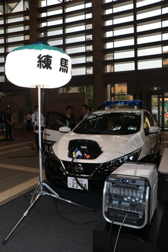 日産 リーフ 災害時における電気自動車からの電力供給に関する協定