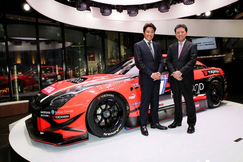 横浜ゴム KONDO RACING 近藤真彦チームディレクター 山石昌孝横浜ゴム社長 サポート