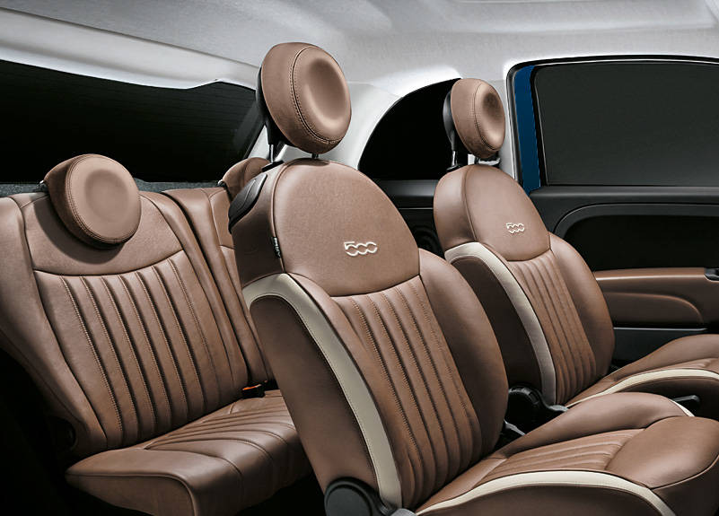 Fiat 500/500C Zaffiro インテリア