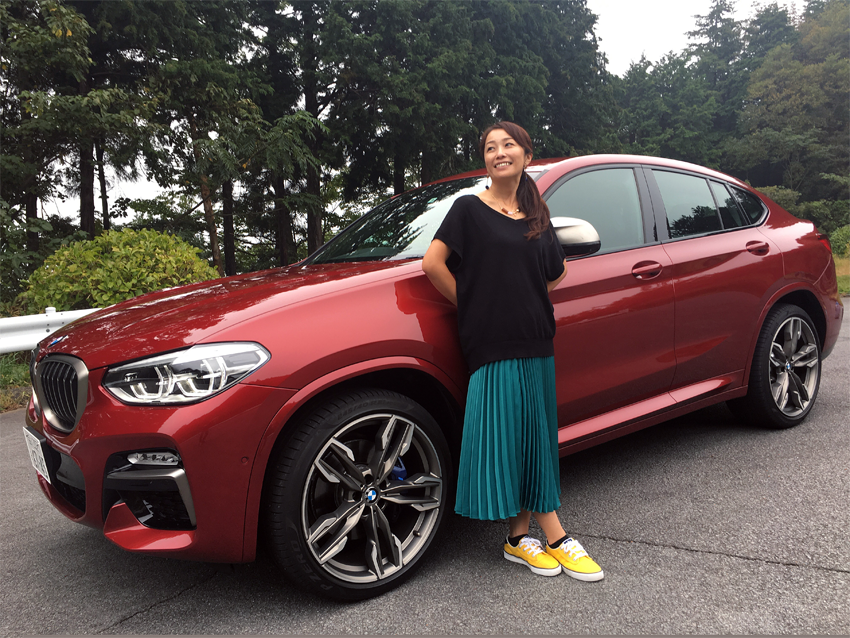 DJ藤本えみりの有頂天レポート☆ワクワクさせて？ BMW X4 これが精一杯のラグジュアリーポーズ！