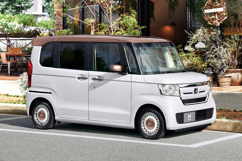 ホンダ N-BOX G・EX ホンダセンシング カッパーブラウンスタイル(プラチナホワイト・パール＆カッパー)