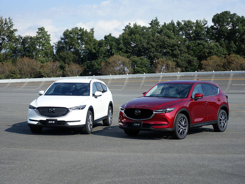CX-5、CX-8が商品改良され、GVCプラスという性能が加わった