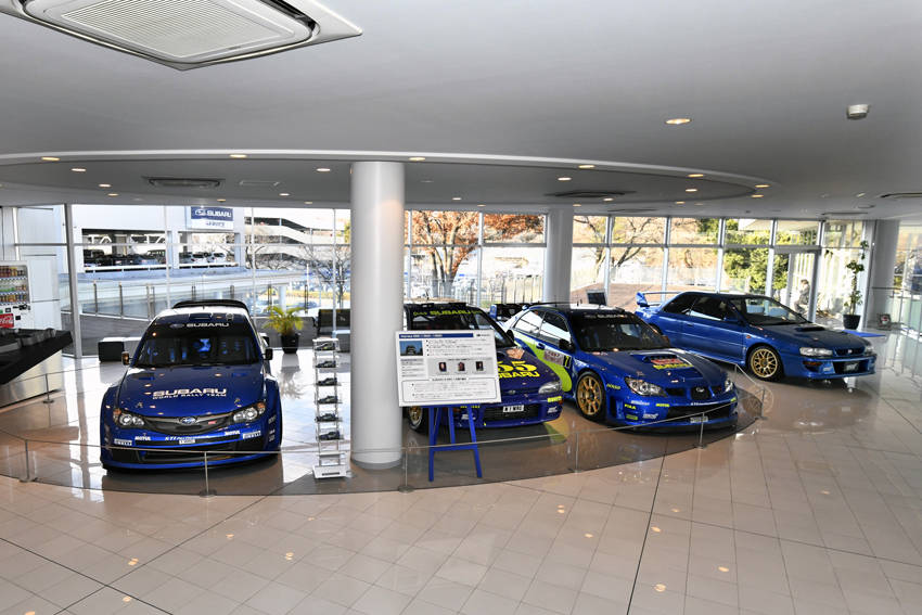 歴代のラリー参戦車やSTI 220B
