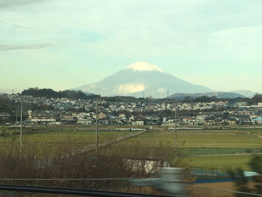 新幹線からの富士山