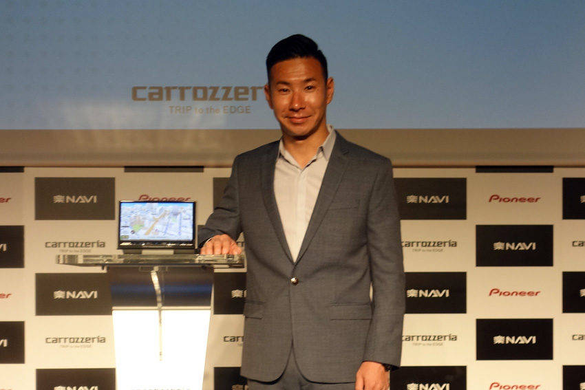 楽ナビのアンバサダーの小林可夢偉選手
