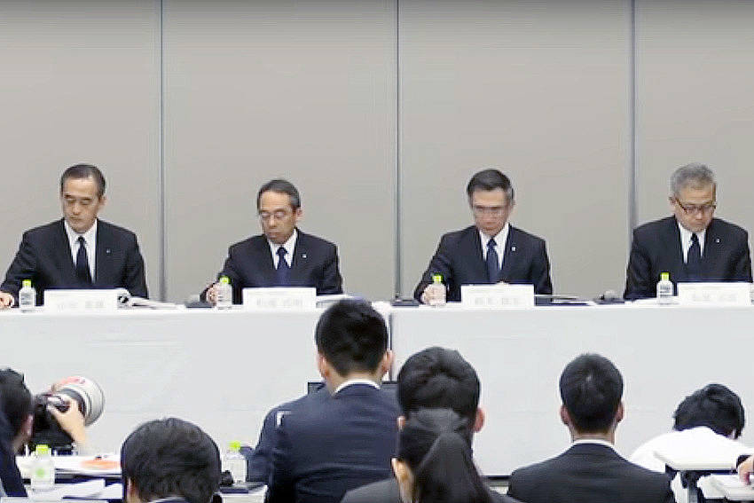 2019年4月に行なわれた完成車検査不正問題の説明会