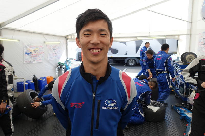 山内英輝選手。目標の9分切りは達成できなかったが、表情は明るい
