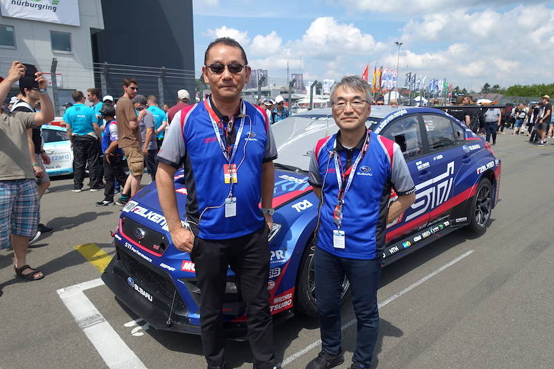 ニュルブルクリンク24時間レースの現場で SUBARU STI
