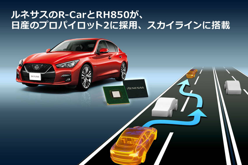 ルネサス製ADAS用マイコン 日産「プロパイロット2.0」に採用