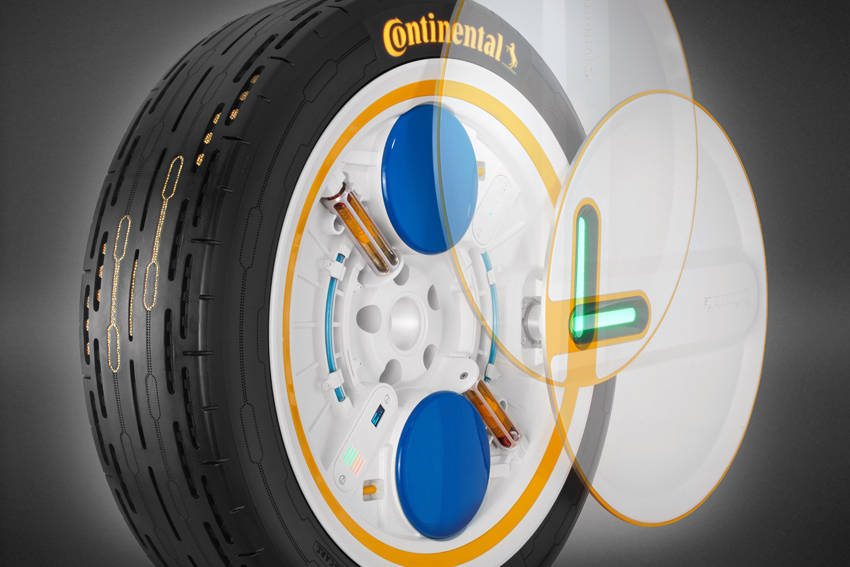クラウドへの通信機能と内蔵空気圧縮ポンプを備えた「Conti C.A.R.E.」