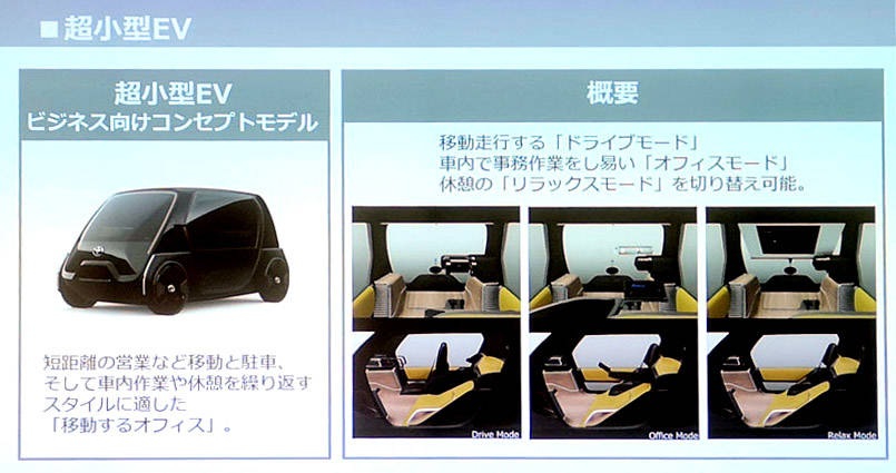 【東京モーターショー2019】トヨタ 市販予定の「超小型EV」出展