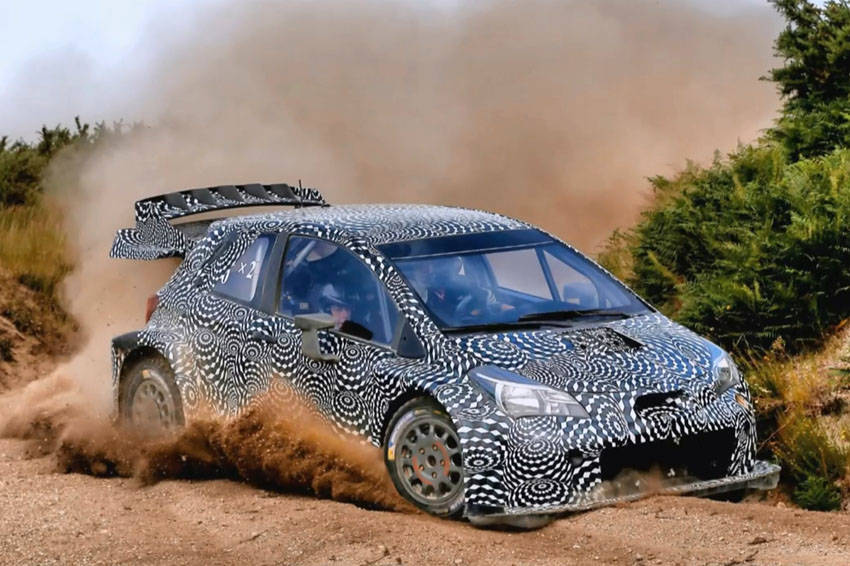 すでにGRヤリスをベースにしたWRC用の競技マシンもテスト中