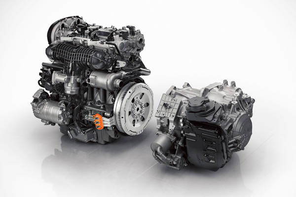 The all-new Volvo XC90 Twin Engine powertrain - crank ISG