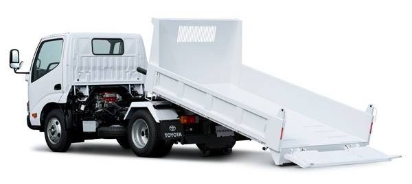 トヨエース スライド式ダンプ 標準キャブ・標準デッキ・フルジャストロー・3t積・ディーゼル車・2WD（ホワイト）オプション装着車