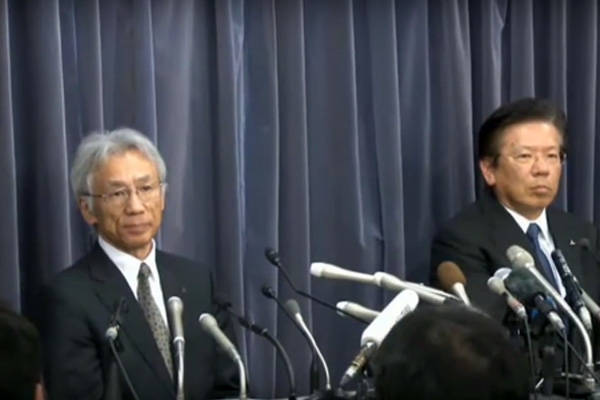 技術･開発担当の中尾副社長(左）と相川社長