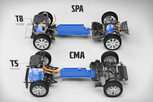 新型T5ツインエンジンのCMAとT8ツインエンジンAWDのSPA