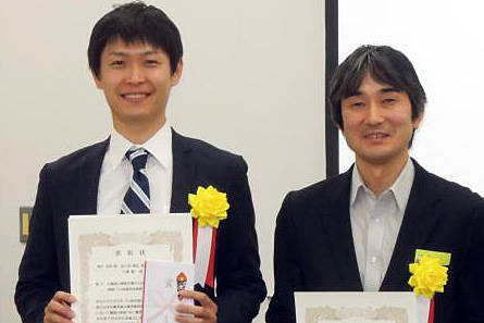 清水克典（左）と 網野直也