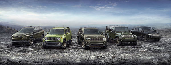 2016 Jeep® 75th Anniversary edition complete model lineup