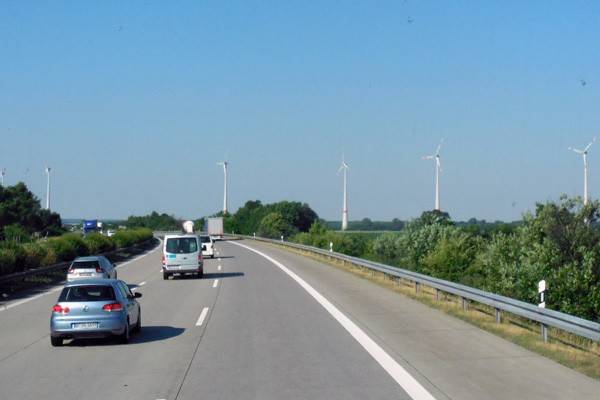 ベルリン郊外の風力発電
