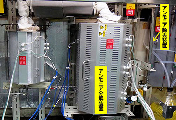 アンモニア分解･除去装置