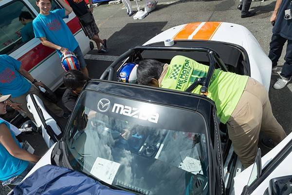 レース本番に向けて、ドライバー交代の練習も欠かせない
