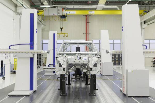 The Meisterbock in the quality department in the Audi plant in San José Chiapa.