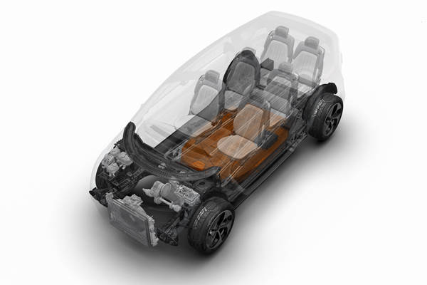 Chrysler Portal Concept mono-volume form and electric powertrain