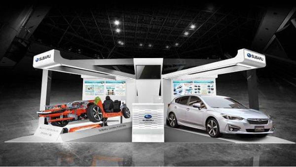 スバル 「人とくるまのテクノロジー展 2017」に出展 SGPプラットフォームを展示